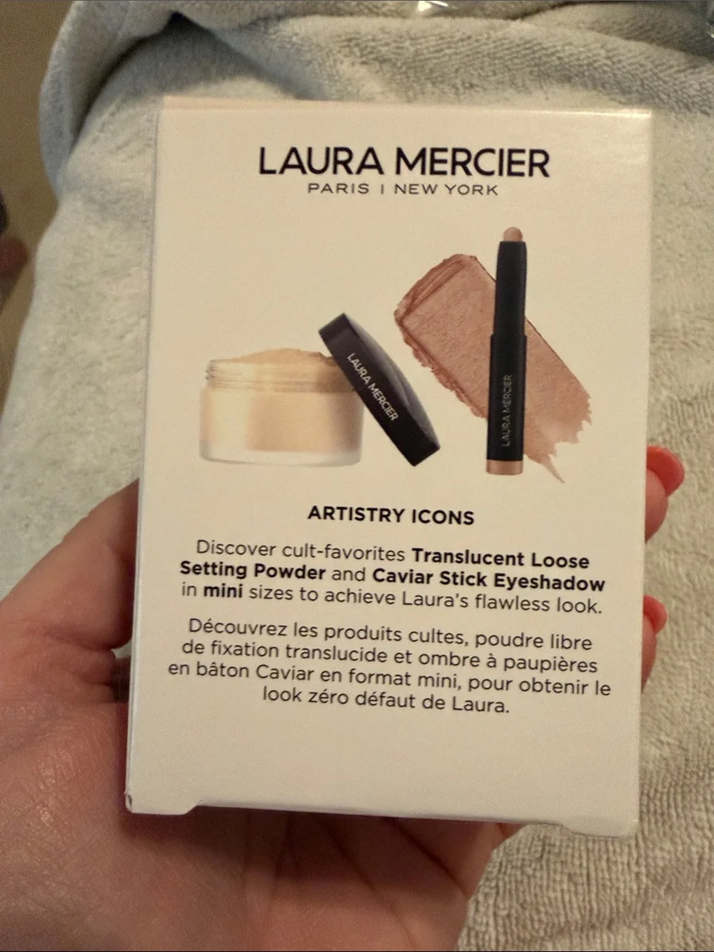 Laura Mercier Translucent Setting Powder & Mini Shadow Stick - Neutral Beige NEW